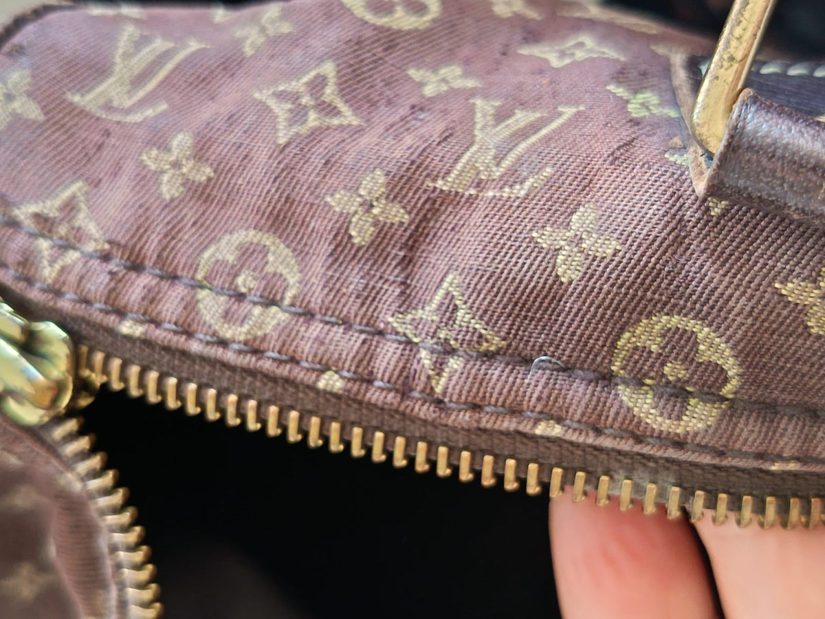 Louis Vuitton – Sac à main "Speedy" – Toile Monogram Mini Lin Marron – Édition V