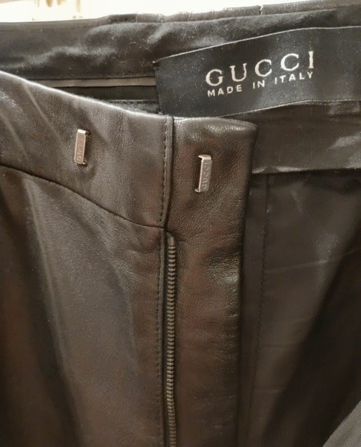Pantalon en cuir GUCCI homme taille 56IT