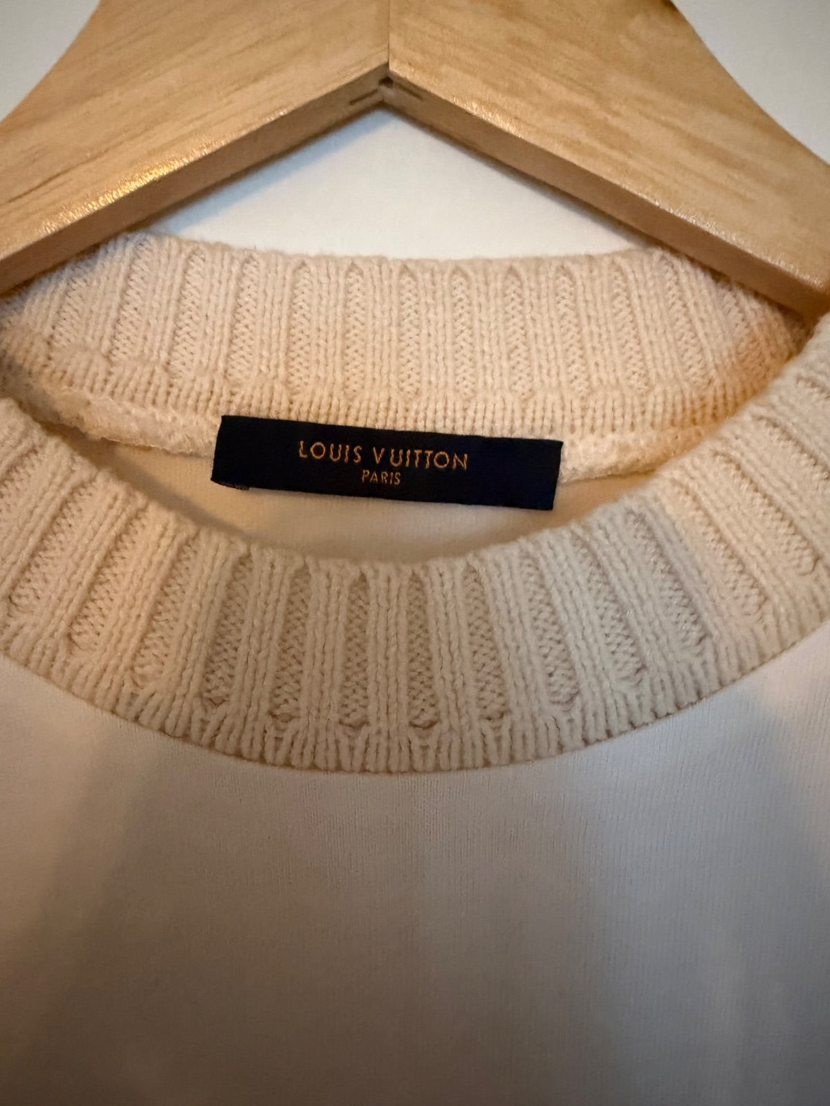 Louis Vuitton × Nigo LV² – T-shirt blanc col beige – Taille S
