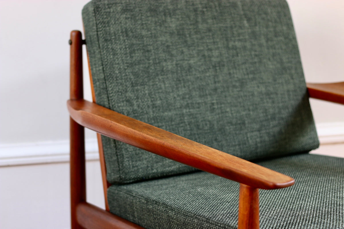 Fauteuil scandinave vintage teck Arne Vodder 1960