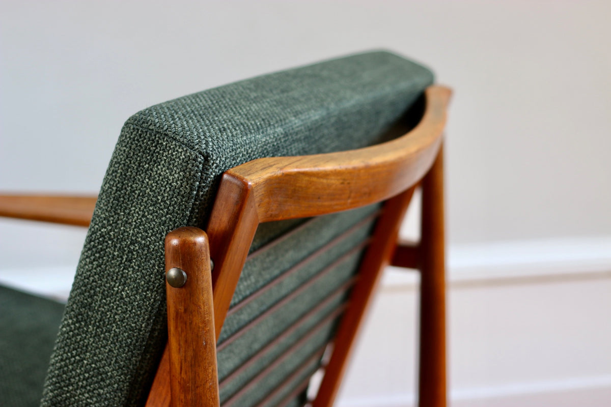 Fauteuil scandinave vintage teck Arne Vodder 1960