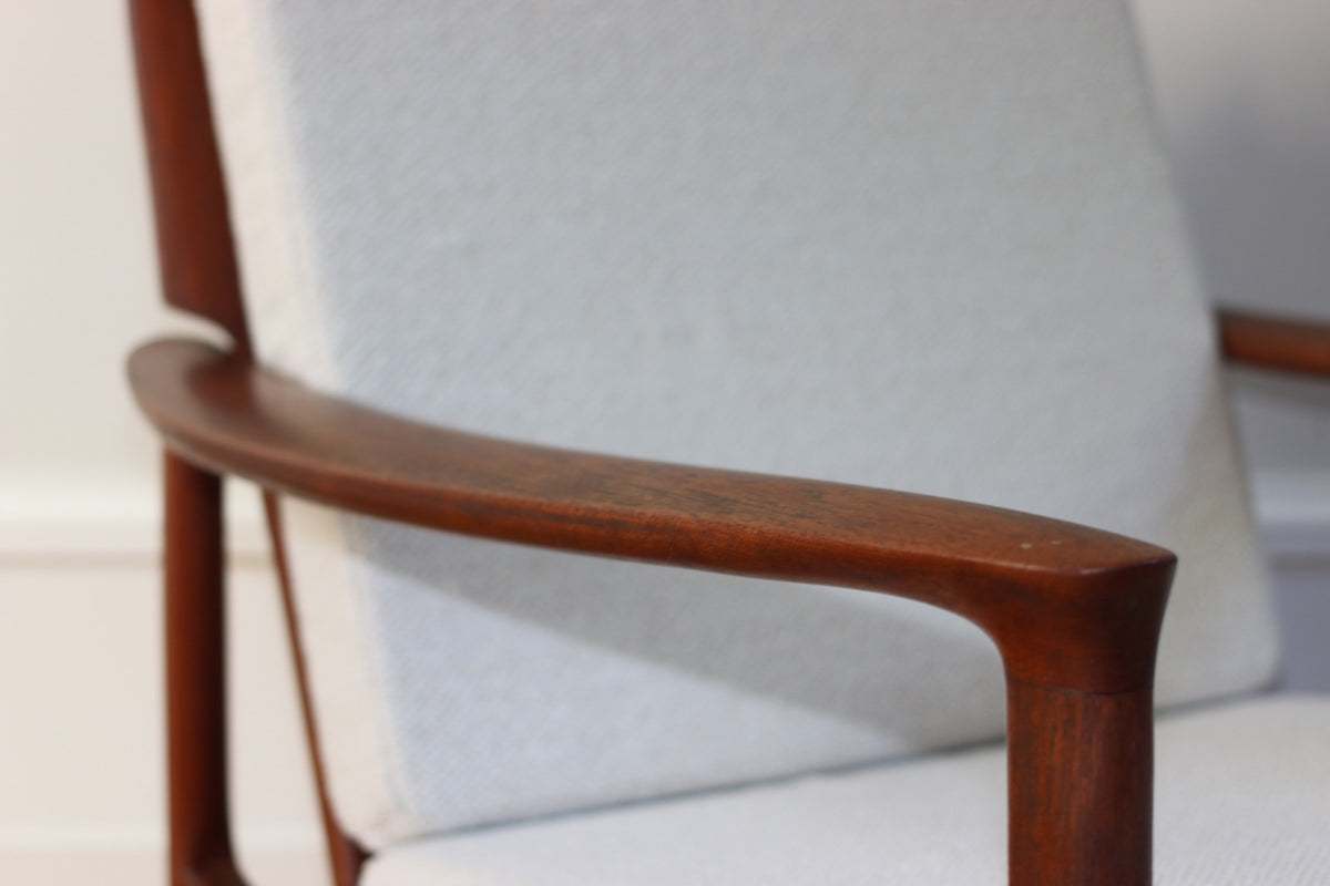 Paire de fauteuils scandinaves vintage teck 1960