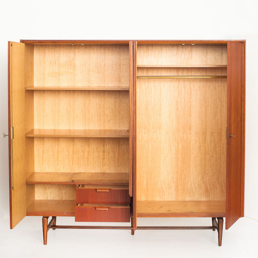Armoire vintage de style scandinave/Mid Century en bois de teck France, 60s