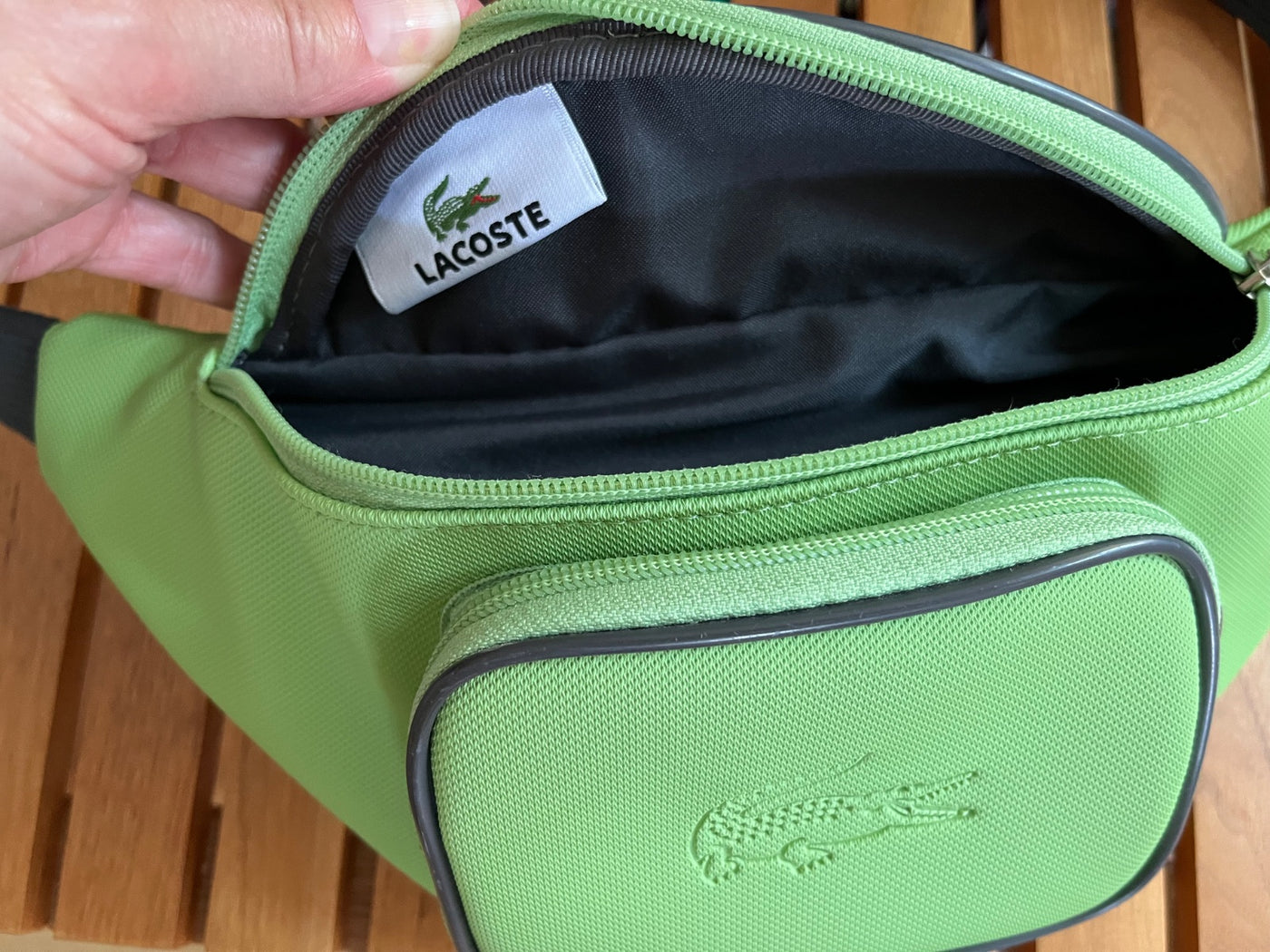Sac banane Lacoste neuf, vert pomme