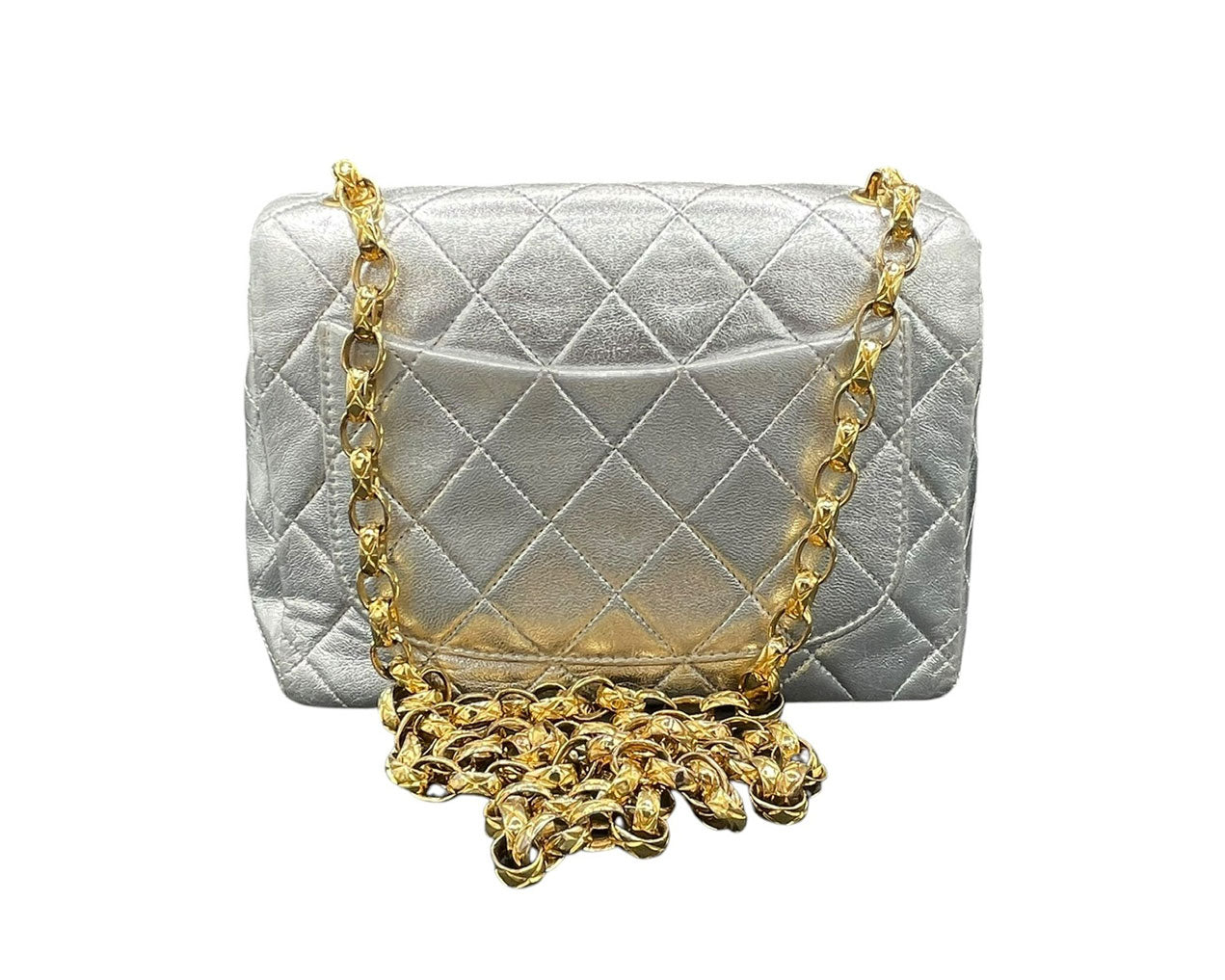 CHANEL MINI SQUARE VINTAGE SILVER