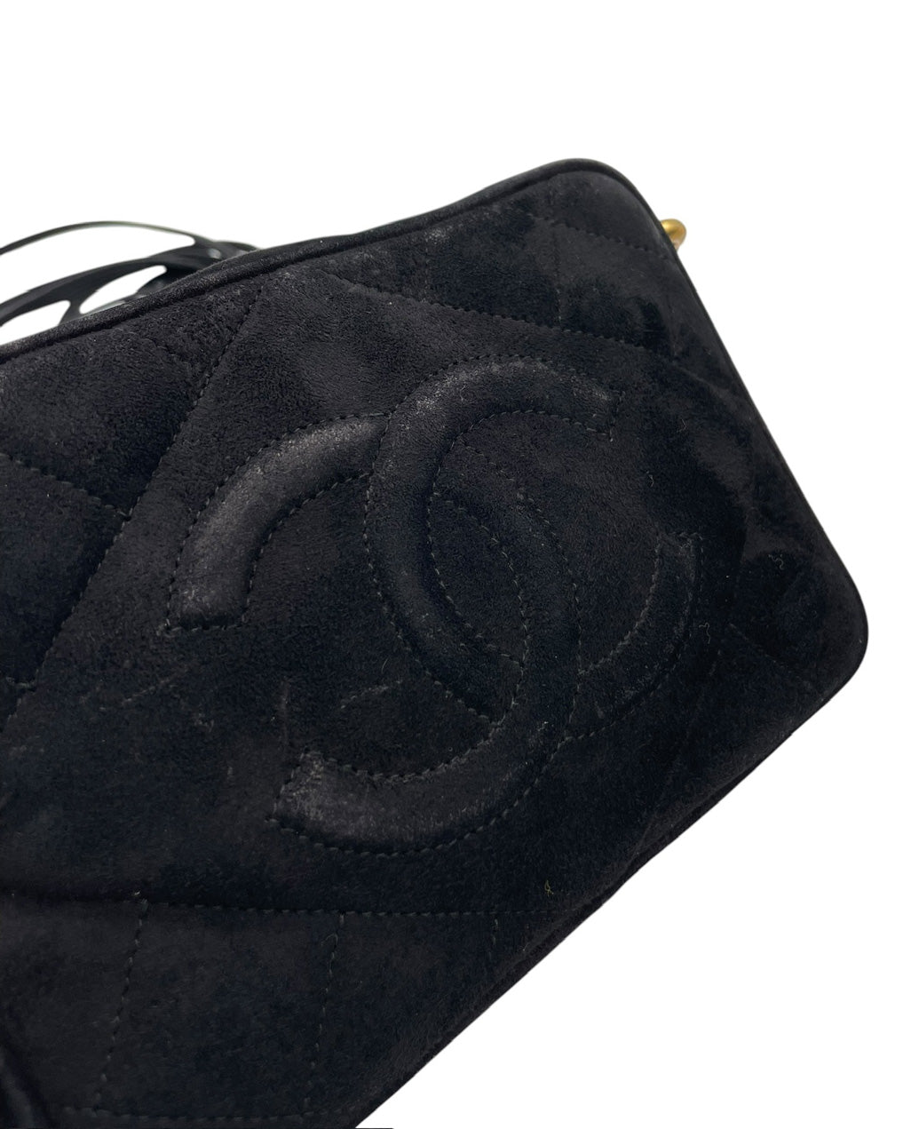 CHANEL CAMERA VINTAGE IN PELLE SCAMOSCIATA