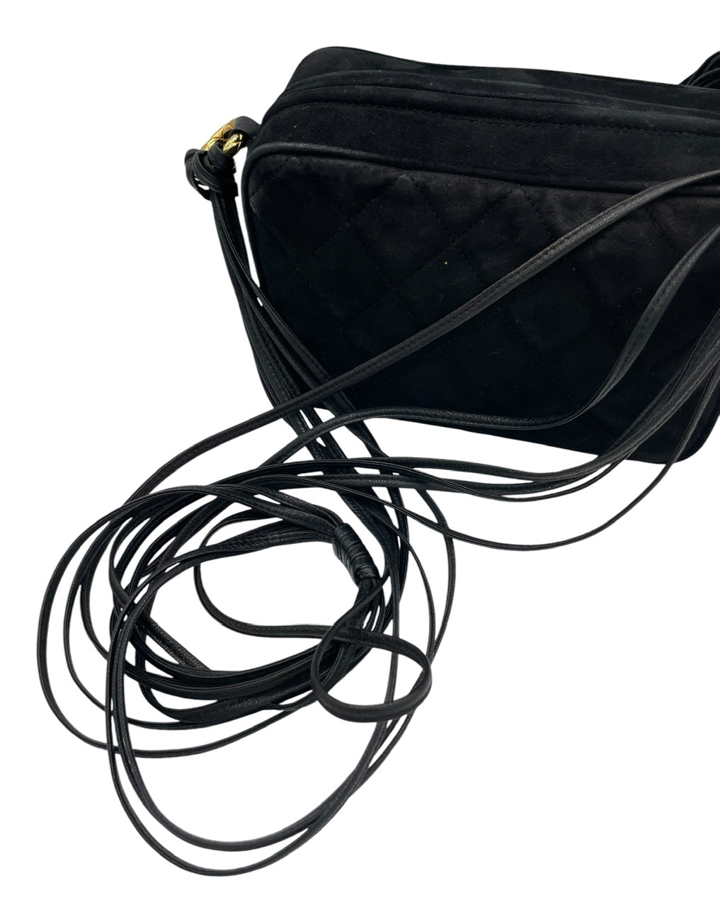 CHANEL CAMERA VINTAGE IN PELLE SCAMOSCIATA