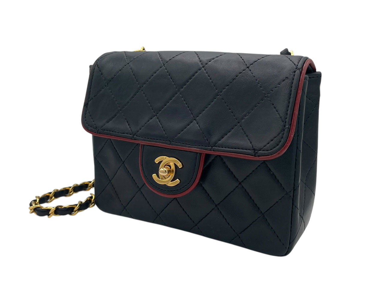 CHANEL MINI SQUARE  BLUE