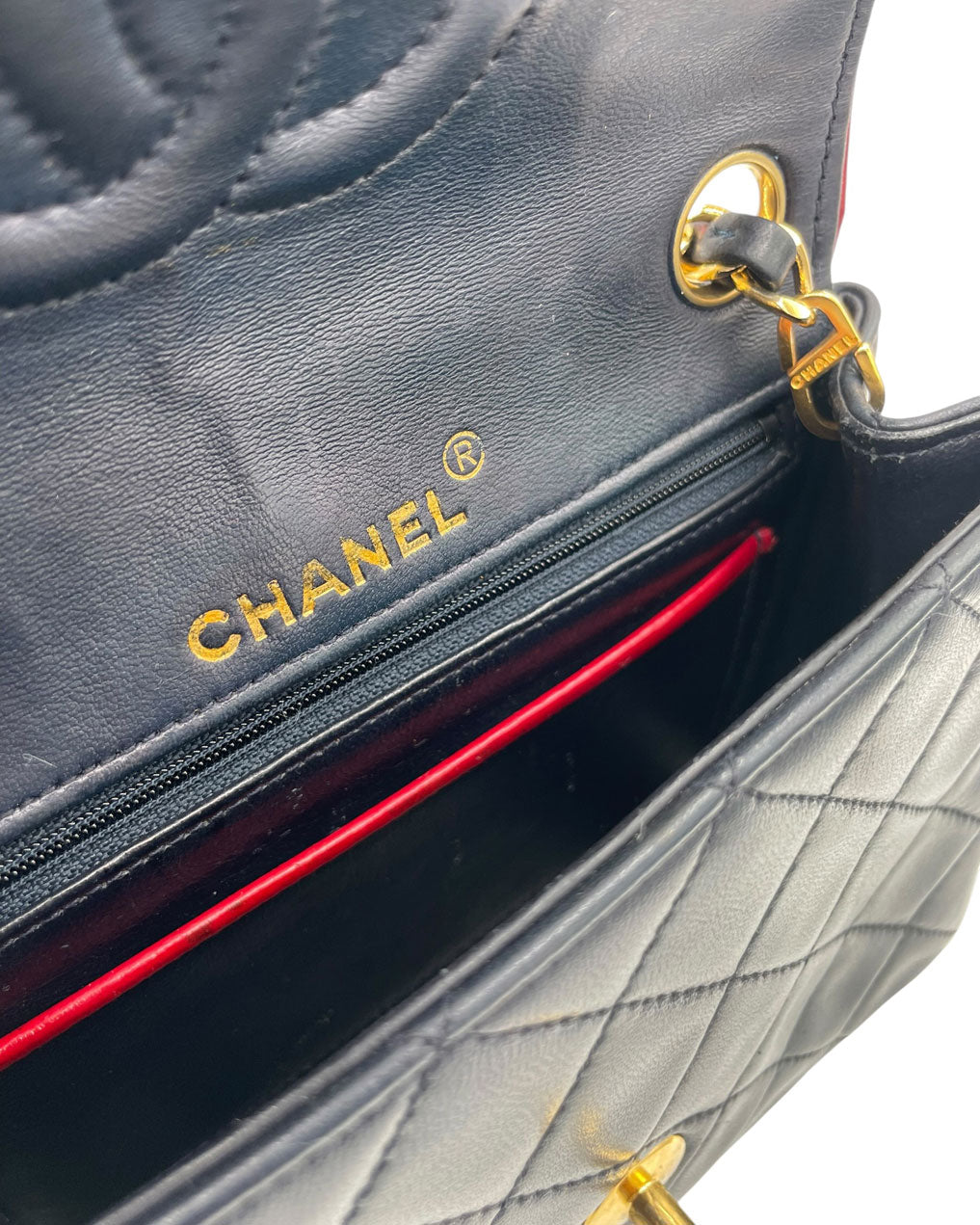 CHANEL MINI SQUARE  BLUE