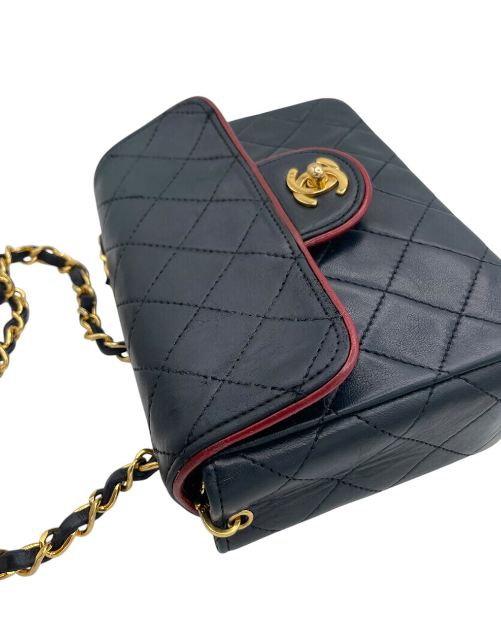 CHANEL MINI SQUARE  BLUE