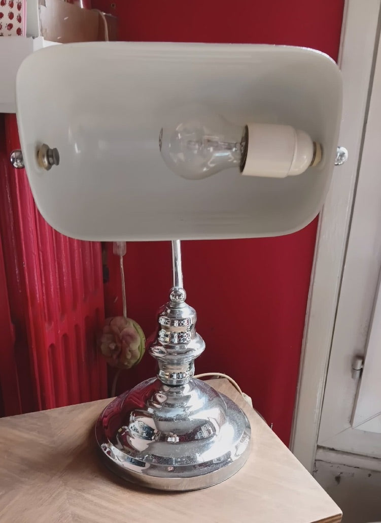 LAMPE design vintage  lampe de banquier ou de Notaire