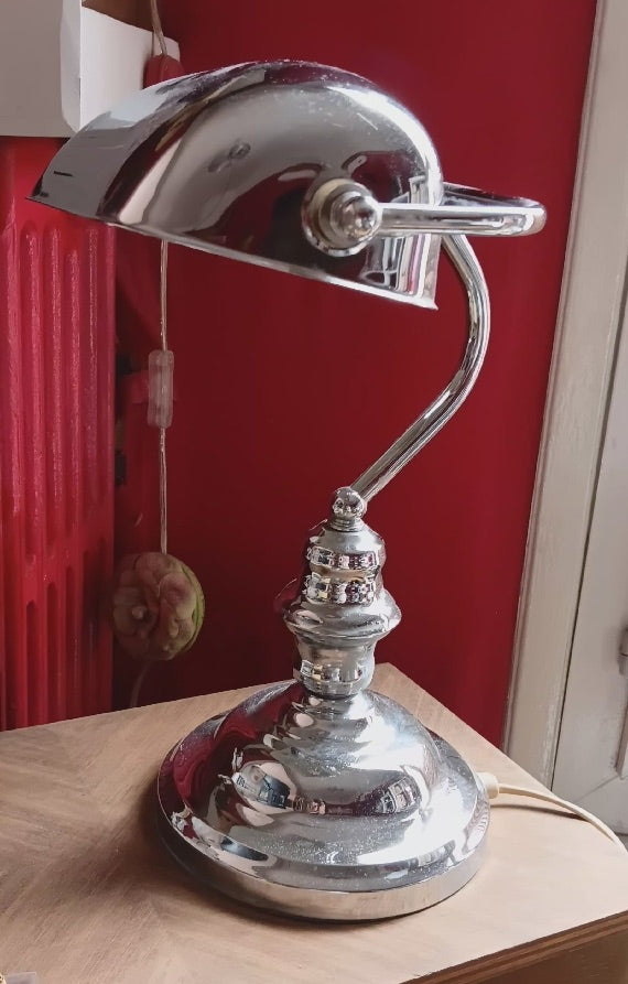 LAMPE design vintage  lampe de banquier ou de Notaire