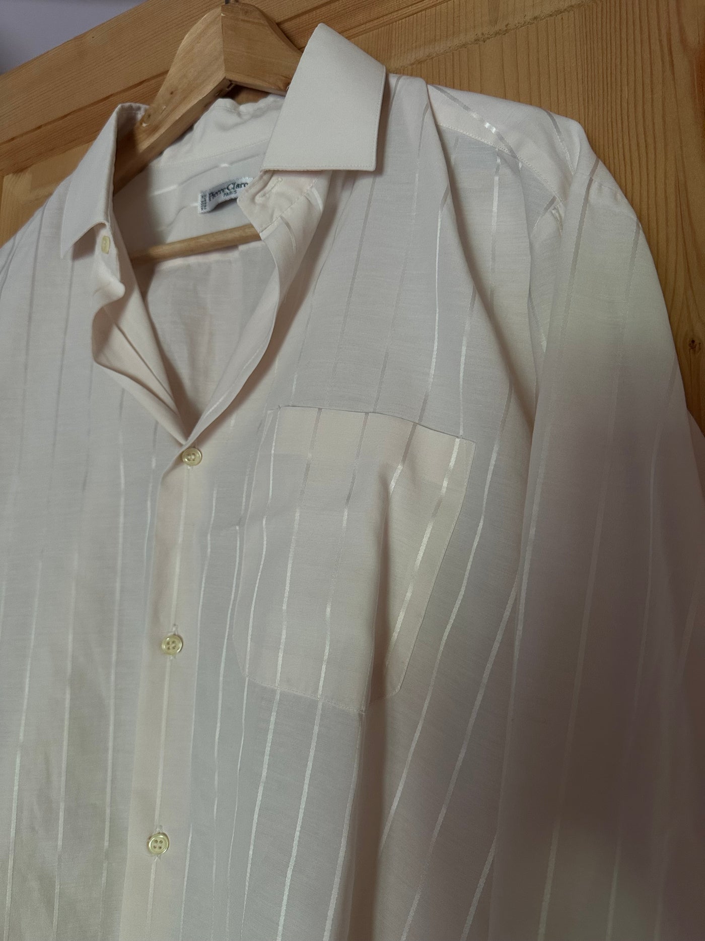 Chemise blanche à rayures - Made in France